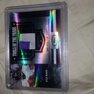 Steve McNair Absolute memorabilia football trading card Baltimore Ravens